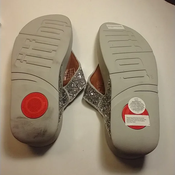 FitFlop Lulu Glitter Thong Flip Flop Sandals Women's sz 8. - Picture 9 of 11